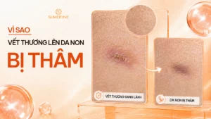 Vết thương lên da non bị thâm