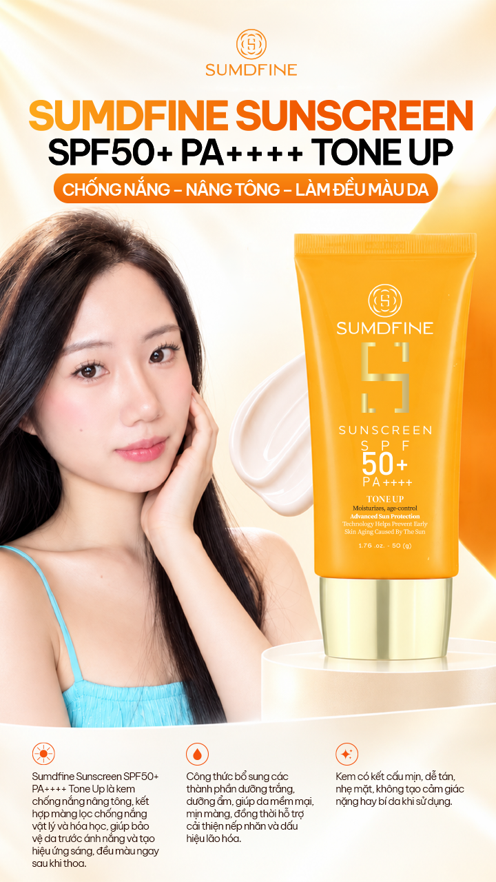 Kem chống nắng sumdfine sunscreen spf50+ pa++++
