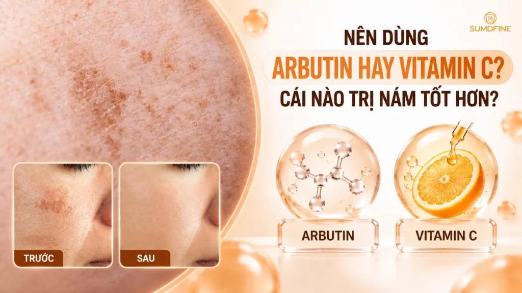Vitamin C hay Arbutin trị nám da hiệu quả hơn? 1 Nên chọn vitamin C hay arbutin để trị nám da