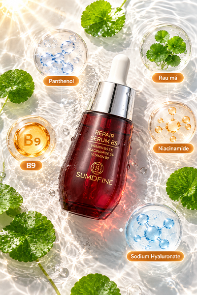 Panthenol là gì? Tác dụng với da, nồng độ và cách dùng đúng 5 Sumdfine Serum Repair B5