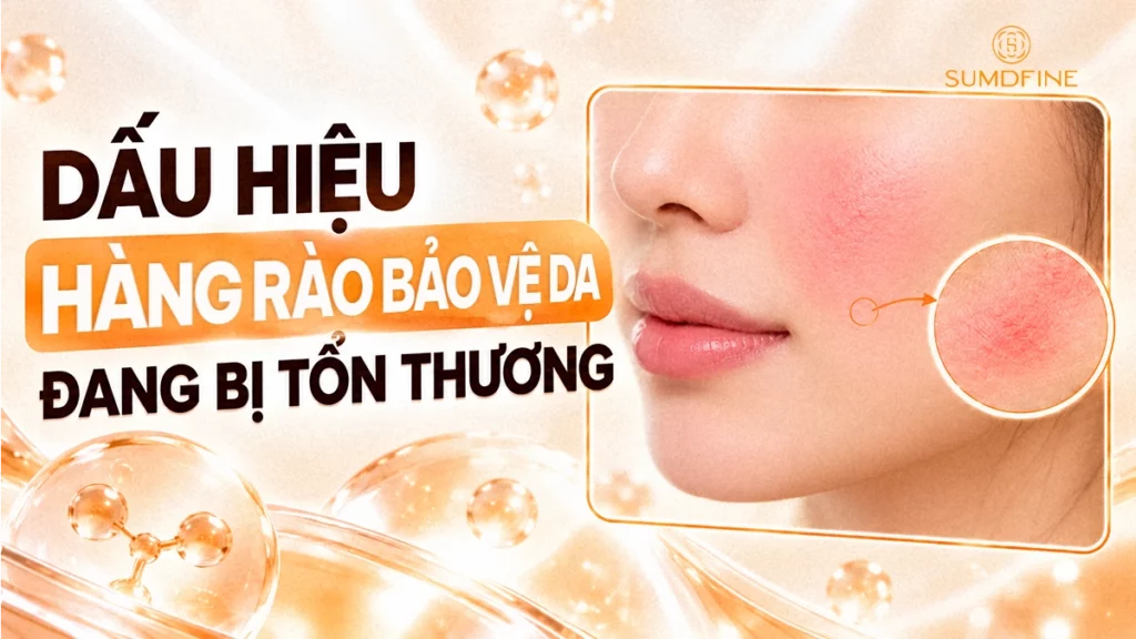 Dấu hiệu hàng rào bảo vệ da bị tổn thương