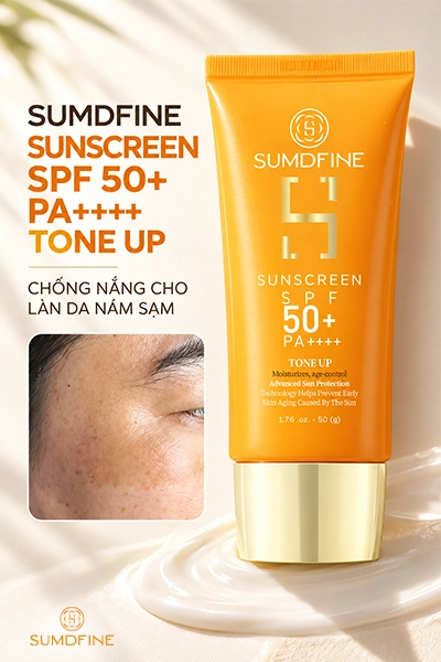So sánh viên uống và kem bôi trị nám & cách kết hợp hiệu quả 6 Kem chống nắng Sumdfine Sunscreen cho da nám